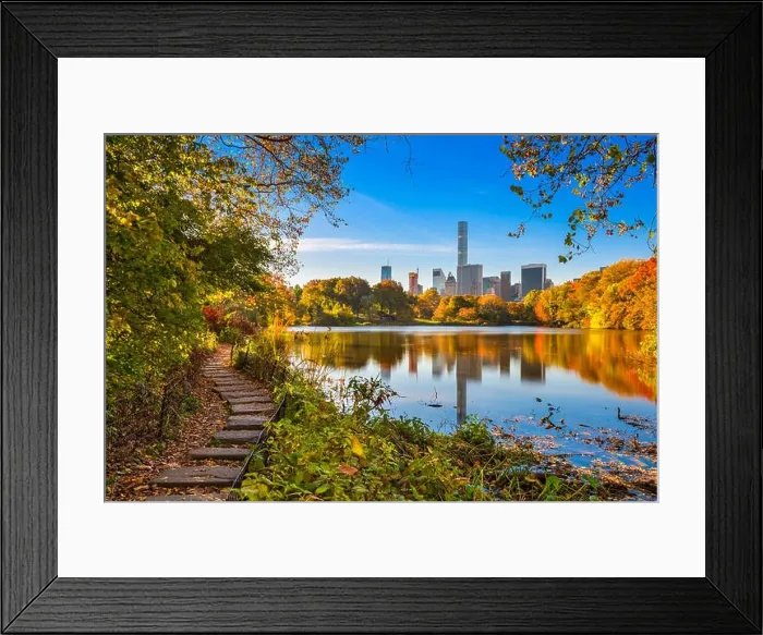 Framed Print : Central Park during autumn in New York City Framed Print : Central Park during autumn in New York City