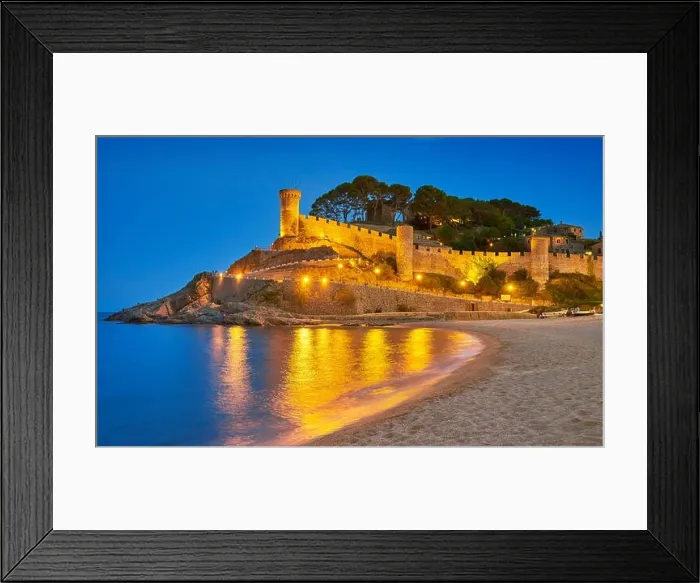 Framed Print : Mmedieval castle at Tossa del Mar, Costa Brava, Catalonia, Spain Framed Print : Mmedieval castle at Tossa del Mar, Costa Brava, Catalonia, Spain
