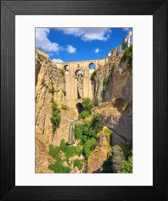Framed Print : El Tajo Gorge Canyon, Puente Nuevo Bridge, Ronda, Andalusia, Spain Framed Print : El Tajo Gorge Canyon, Puente Nuevo Bridge, Ronda, Andalusia, Spain