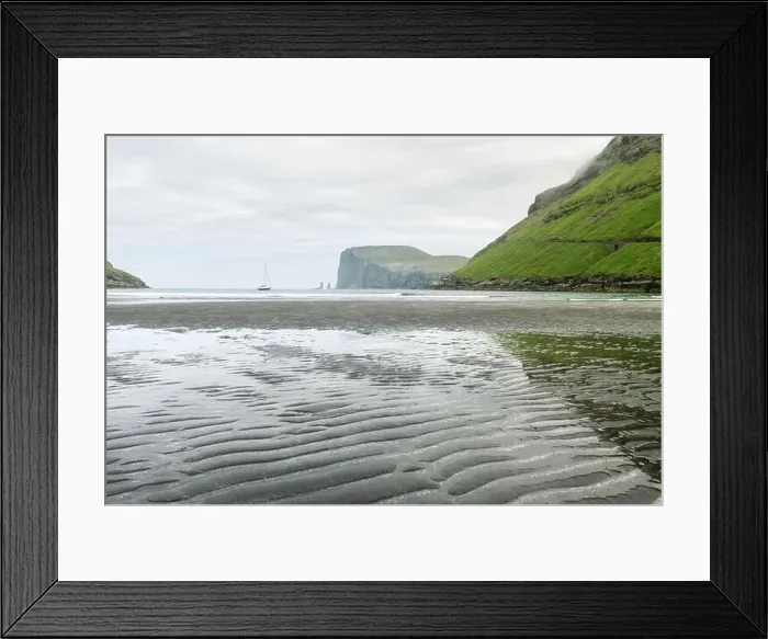 Framed Print : Tjornuvik beach on Streymoy island, Faroe Islands, Denmark. Landscape photography Framed Print : Tjornuvik beach on Streymoy island, Faroe Islands, Denmark. Landscape photography