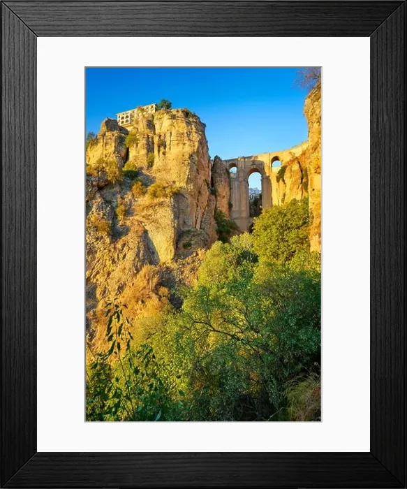 Framed Print : Ronda, El Tajo Gorge Canyon, Puente Nuevo Bridge, Andalusia, Spain Framed Print : Ronda, El Tajo Gorge Canyon, Puente Nuevo Bridge, Andalusia, Spain