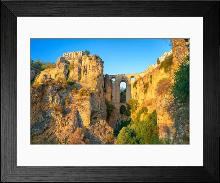 Framed Print : Ronda - Puente Nuevo Bridge, Andalusia, Spain Framed Print : Ronda - Puente Nuevo Bridge, Andalusia, Spain