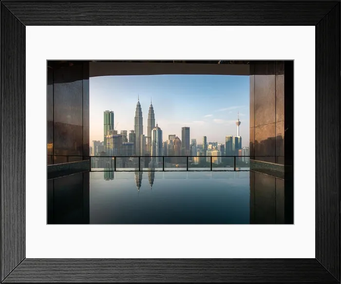 Framed Print : Swimming pool on roof top with beautiful city view in morning at Kuala lumpur, Malaysia. Travel and Vacation concept Framed Print : Swimming pool on roof top with beautiful city view in morning at Kuala lumpur, Malaysia. Travel and Vacation concept