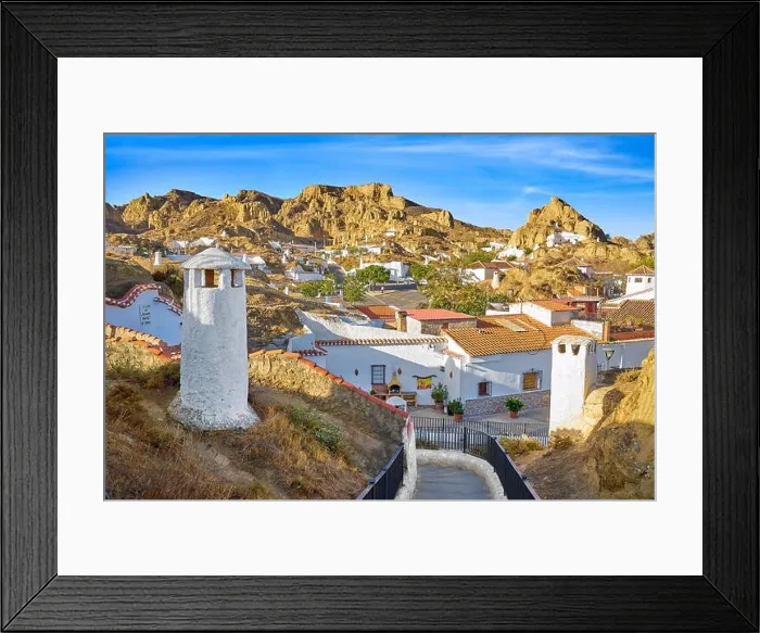 Framed Print : Troglodyte cave dwellings, Guadix, Andalucia, Spain Framed Print : Troglodyte cave dwellings, Guadix, Andalucia, Spain