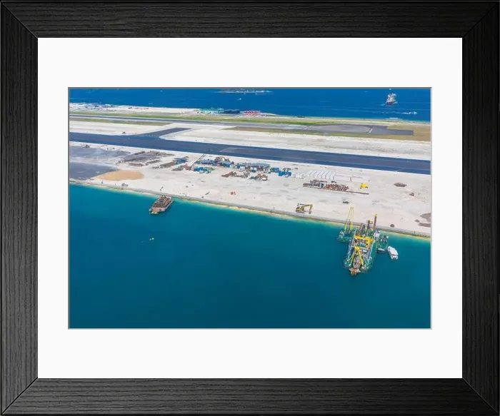 Framed Print : Main airport in Male, Capital of Maldives region Framed Print : Main airport in Male, Capital of Maldives region