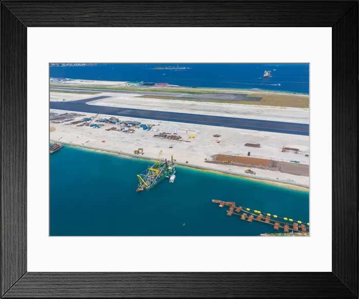 Framed Print : Main airport in Male, Capital of Maldives region Framed Print : Main airport in Male, Capital of Maldives region