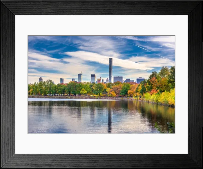 Framed Print : Central Park during autumn in New York City Framed Print : Central Park during autumn in New York City