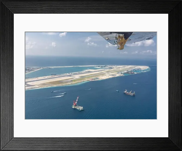 Framed Print : Main airport in Male, Capital of Maldives region Framed Print : Main airport in Male, Capital of Maldives region