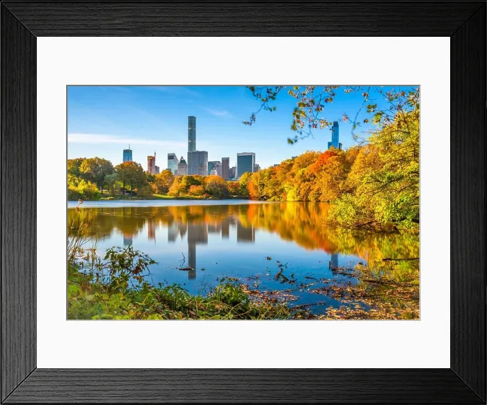 Framed Print : Central Park during autumn in New York City Framed Print : Central Park during autumn in New York City