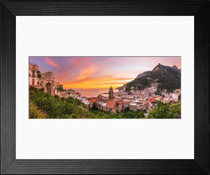 Framed Print : Amalfi, Italy on the Coast at Dusk Framed Print : Amalfi, Italy on the Coast at Dusk