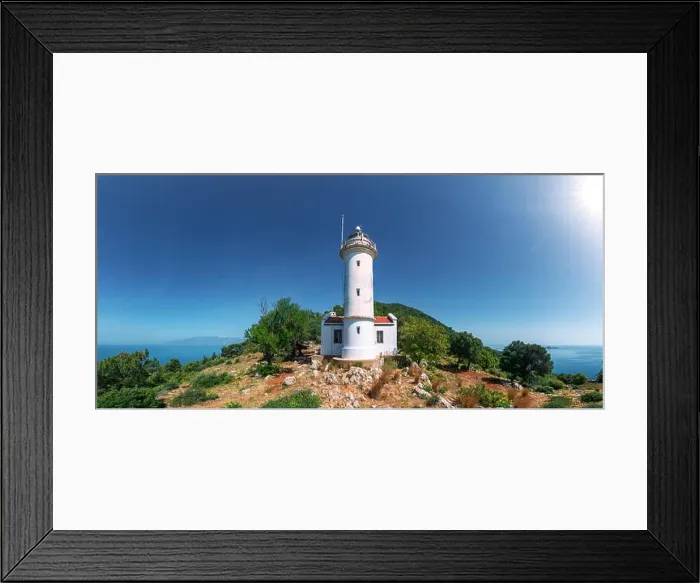 Framed Print : Lighthouse on Gelidonya cape in summer time Framed Print : Lighthouse on Gelidonya cape in summer time
