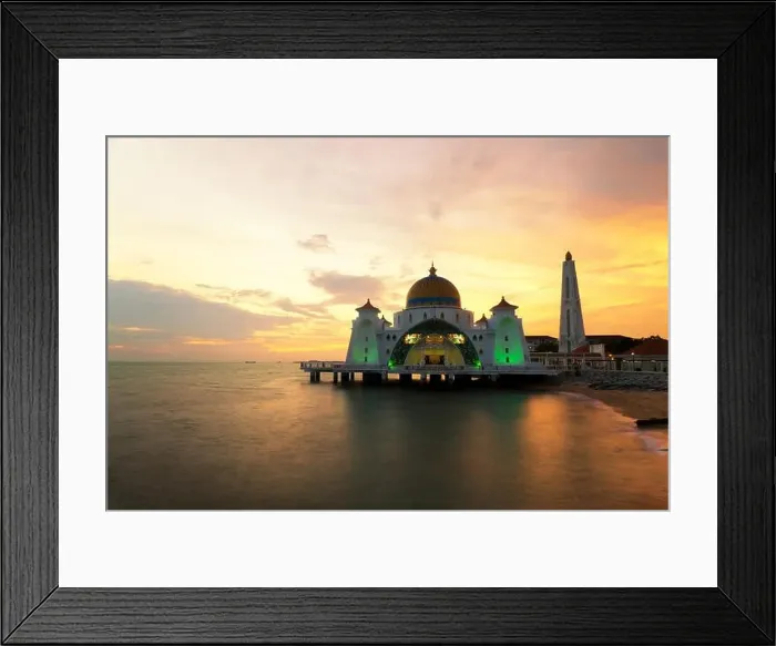Framed Print : Malacca islam mosque is beautiful islam mosque in Malacca, Malaysia Framed Print : Malacca islam mosque is beautiful islam mosque in Malacca, Malaysia