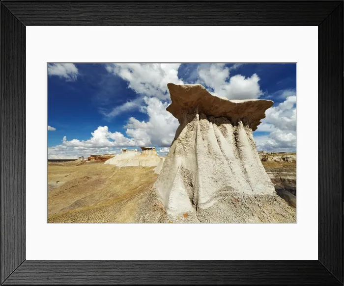 Framed Print : Rock formations in Bisti Badlands, New Mexico, USA Framed Print : Rock formations in Bisti Badlands, New Mexico, USA