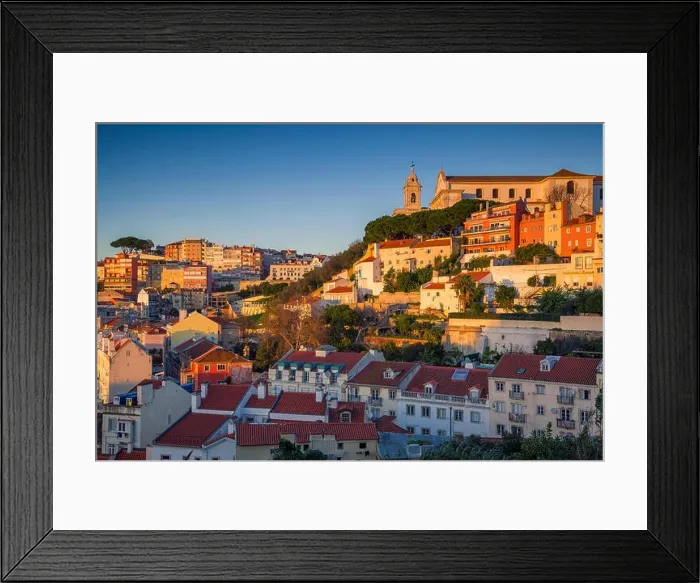 Framed Print : Lisbon. Image of Lisbon, Portugal during golden hour Framed Print : Lisbon. Image of Lisbon, Portugal during golden hour