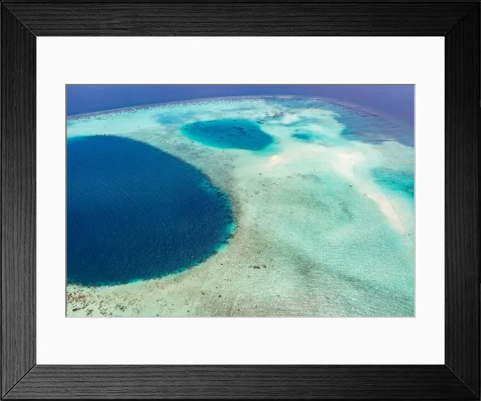 Framed Print : Aerial photo of beautiful paradise Maldives tropical beach on island. Coral reef around atolls, amazing nature. Summer and travel vacation concept Framed Print : Aerial photo of beautiful paradise Maldives tropical beach on island. Coral reef around atolls, amazing nature. Summer and travel vacation concept