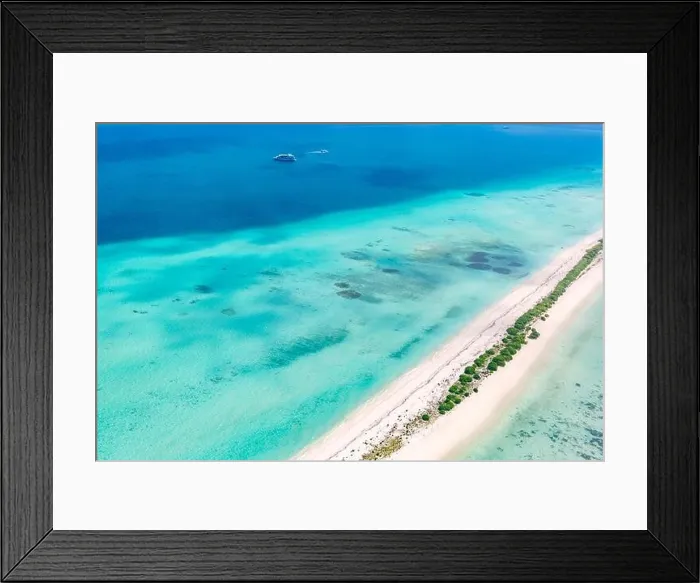 Framed Print : Aerial photo of beautiful paradise Maldives tropical beach on island. Coral reef around atolls, amazing nature. Summer and travel vacation concept Framed Print : Aerial photo of beautiful paradise Maldives tropical beach on island. Coral reef around atolls, amazing nature. Summer and travel vacation concept