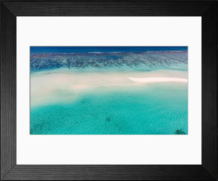 Framed Print : Aerial photo of beautiful paradise Maldives tropical beach on island. Coral reef around atolls, amazing nature. Summer and travel vacation concept Framed Print : Aerial photo of beautiful paradise Maldives tropical beach on island. Coral reef around atolls, amazing nature. Summer and travel vacation concept