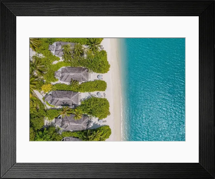 Framed Print : Beautiful atoll and island in Maldives from aerial view. Tranquil tropical landscape and seascape with palm trees on white sandy beach, amazing nature Framed Print : Beautiful atoll and island in Maldives from aerial view. Tranquil tropical landscape and seascape with palm trees on white sandy beach, amazing nature