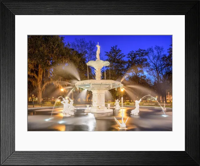 Framed Print : Savannah, Georgia, USA at Forsyth Park fountain Framed Print : Savannah, Georgia, USA at Forsyth Park fountain
