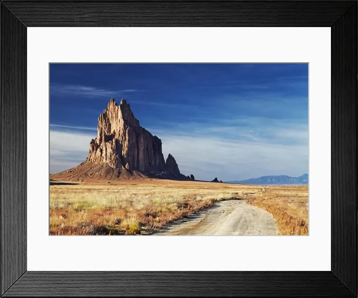 Framed Print : Shiprock, the great volcanic rock mountain in desert plane of New Mexico, USA Framed Print : Shiprock, the great volcanic rock mountain in desert plane of New Mexico, USA