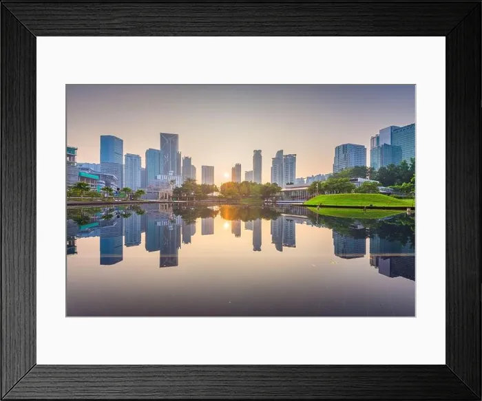 Framed Print : Kuala Lumpur, Malaysia cityscape in the evening Framed Print : Kuala Lumpur, Malaysia cityscape in the evening