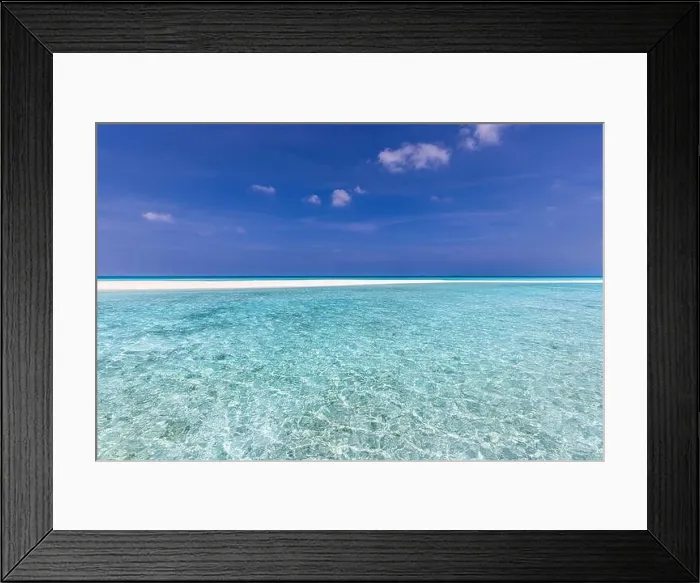 Framed Print : Blue sea wave, ocean lagoon, white foam, sand beach, turquoise ocean water close up, summer holidays. Tropical island vacation backdrop tourist travel Framed Print : Blue sea wave, ocean lagoon, white foam, sand beach, turquoise ocean water close up, summer holidays. Tropical island vacation backdrop tourist travel