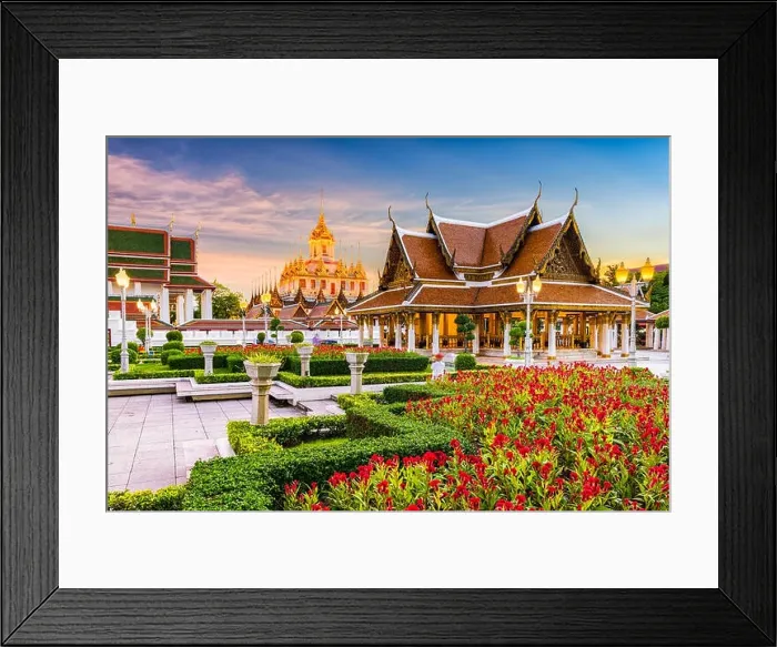 Framed Print : Wat Ratchanatdaram Temple in Bangkok, Thailand Framed Print : Wat Ratchanatdaram Temple in Bangkok, Thailand