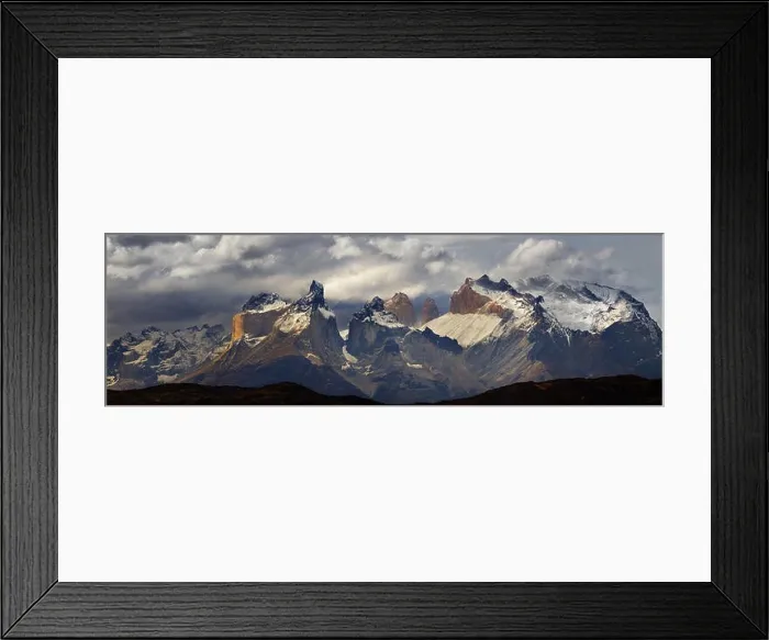 Framed Print : Mountain panorama, Torres del Paine national park, Patagonia, Chile Framed Print : Mountain panorama, Torres del Paine national park, Patagonia, Chile