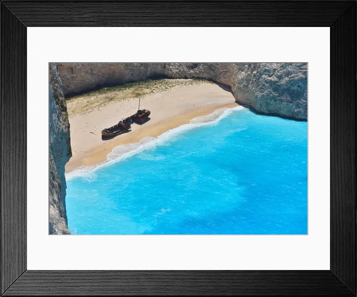 Framed Print : Famous shipwreck bay, Navagio beach, Zakynthos island, Greece. One of the most popular places on the planet Framed Print : Famous shipwreck bay, Navagio beach, Zakynthos island, Greece. One of the most popular places on the planet