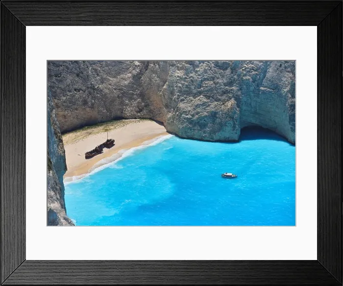 Framed Print : Famous shipwreck bay, Navagio beach, Zakynthos island, Greece. One of the most popular places on the planet Framed Print : Famous shipwreck bay, Navagio beach, Zakynthos island, Greece. One of the most popular places on the planet