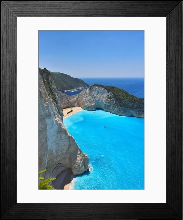 Framed Print : Famous shipwreck bay, Navagio beach, Zakynthos island, Greece. One of the most popular places on the planet Framed Print : Famous shipwreck bay, Navagio beach, Zakynthos island, Greece. One of the most popular places on the planet