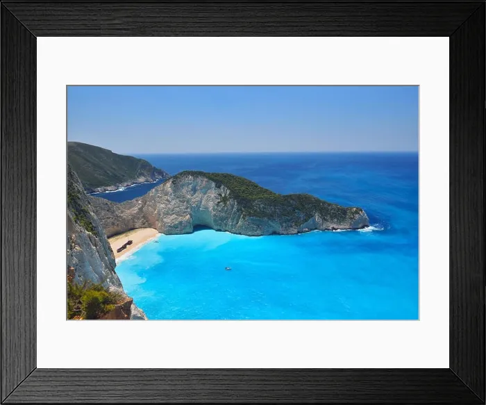 Framed Print : Famous shipwreck bay, Navagio beach, Zakynthos island, Greece. One of the most popular places on the planet Framed Print : Famous shipwreck bay, Navagio beach, Zakynthos island, Greece. One of the most popular places on the planet
