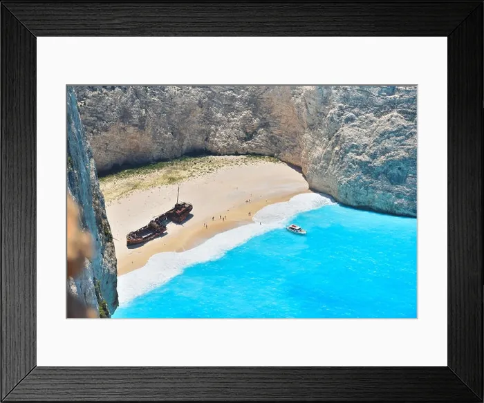 Framed Print : Famous shipwreck bay, Navagio beach, Zakynthos island, Greece. One of the most popular places on the planet Framed Print : Famous shipwreck bay, Navagio beach, Zakynthos island, Greece. One of the most popular places on the planet