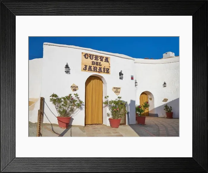 Framed Print : Spain - Troglodyte cave dwellings, Guadix, Andalucia Framed Print : Spain - Troglodyte cave dwellings, Guadix, Andalucia