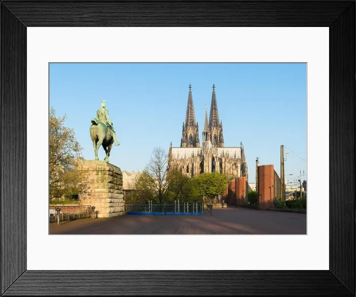 Framed Print : View on Cologne cathedral at morning in Cologne, Germany Framed Print : View on Cologne cathedral at morning in Cologne, Germany