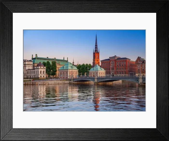 Framed Print : Stockholm. Image of Stockholm, Sweden during twilight blue hour Framed Print : Stockholm. Image of Stockholm, Sweden during twilight blue hour