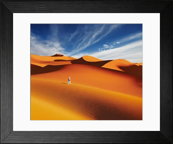 Framed Print : Sand dunes of Sahara Desert, Algeria Framed Print : Sand dunes of Sahara Desert, Algeria