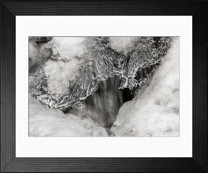 Framed Print : Abstract ice patterns on Rockhouse Creek - Pisgah National Forest, near Brevard, North Carolina, USA Framed Print : Abstract ice patterns on Rockhouse Creek - Pisgah National Forest, near Brevard, North Carolina, USA