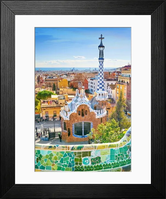 Framed Print : Park Guell by Antoni Gaudi, Barcelona, Catalonia, Spain Framed Print : Park Guell by Antoni Gaudi, Barcelona, Catalonia, Spain