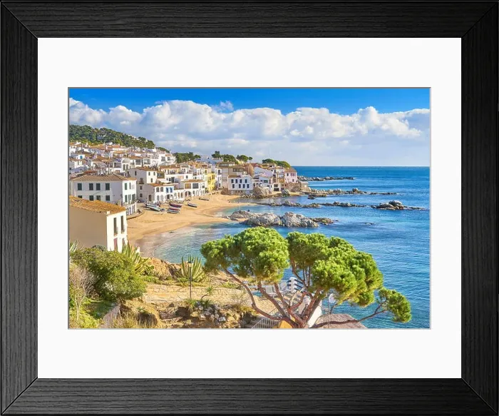 Framed Print : Calella de Palafrugell beach, Costa Brava, Catalonia, Spain