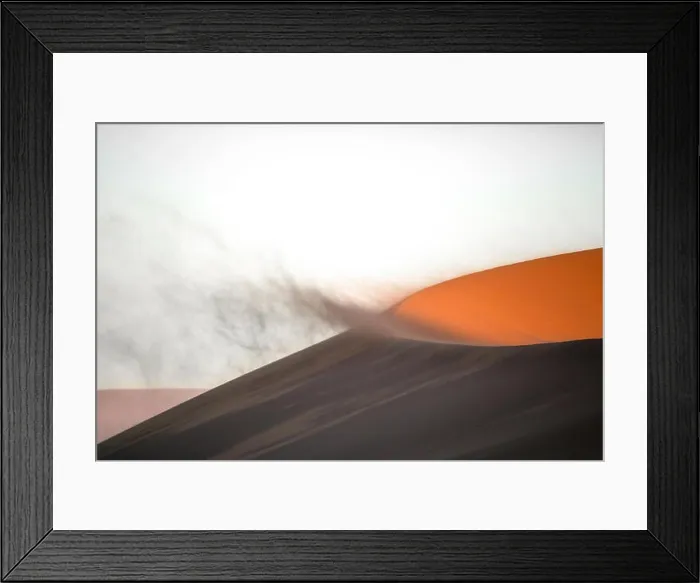 Framed Print : Sand blowing off a sand dune Framed Print : Sand blowing off a sand dune
