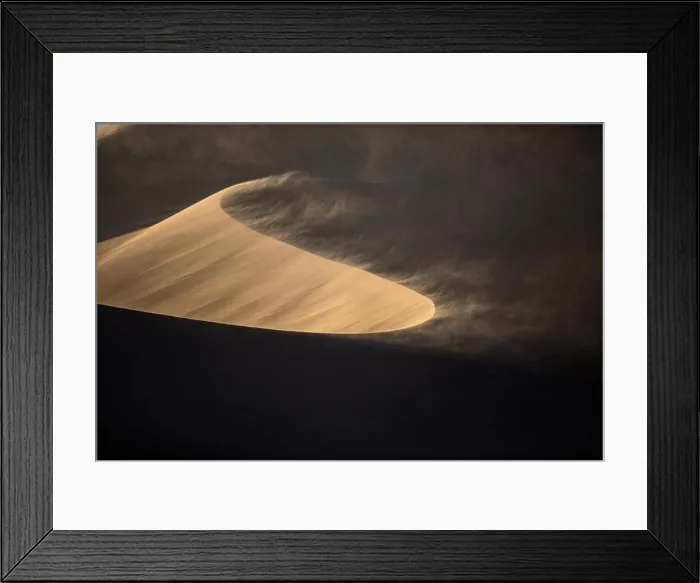 Framed Print : Sand blowing off a sand dune Framed Print : Sand blowing off a sand dune