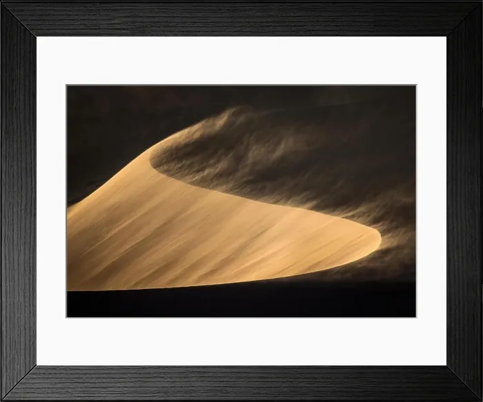 Framed Print : Sand blowing off a sand dune Framed Print : Sand blowing off a sand dune