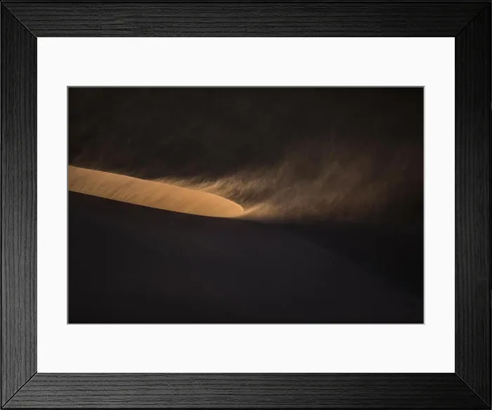 Framed Print : Sand blowing off a sand dune Framed Print : Sand blowing off a sand dune