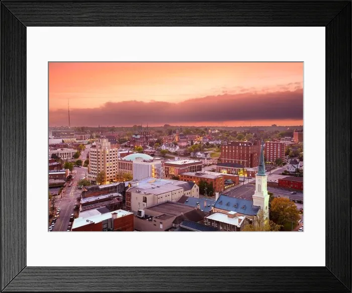 Framed Print : Macon, Georgia, USA downtown skyline at dusk Framed Print : Macon, Georgia, USA downtown skyline at dusk