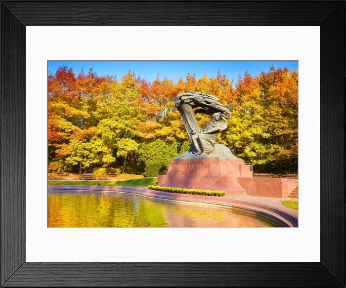 Framed Print : Chopin monument in autumn Lazienki Park, Warszawa, Poland Framed Print : Chopin monument in autumn Lazienki Park, Warszawa, Poland