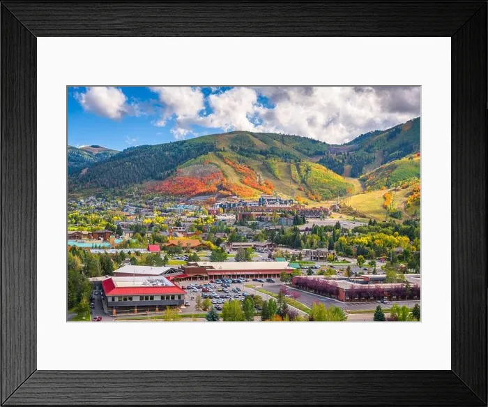 Framed Print : Park City, Utah, USA downtown in autumn at dusk Framed Print : Park City, Utah, USA downtown in autumn at dusk