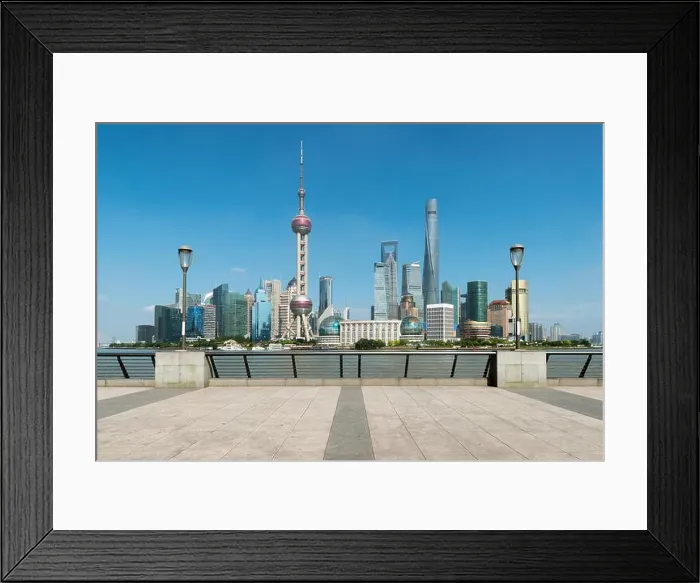 Framed Print : Shanghai skyline Panoramic view of shanghai skyline and huangpu river Shanghai China Framed Print : Shanghai skyline Panoramic view of shanghai skyline and huangpu river Shanghai China