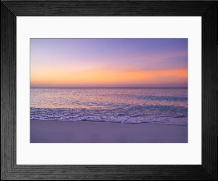 Framed Print : Closeup sea sand beach. Panoramic beach landscape. Inspire tropical beach seascape horizon. Orange and golden sunset sky calmness tranquil relax Framed Print : Closeup sea sand beach. Panoramic beach landscape. Inspire tropical beach seascape horizon. Orange and golden sunset sky calmness tranquil relax