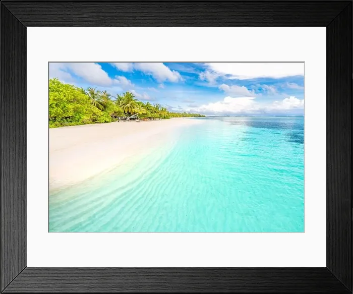Framed Print : Beautiful relax beach tropical blue sea. Wonderful beach nature. Luxury resort background for summer vacation and holiday. Exotic beach, vibes, mood Framed Print : Beautiful relax beach tropical blue sea. Wonderful beach nature. Luxury resort background for summer vacation and holiday. Exotic beach, vibes, mood